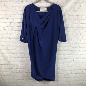 Graham & Spencer Silk Draped Shift Dress-Skull